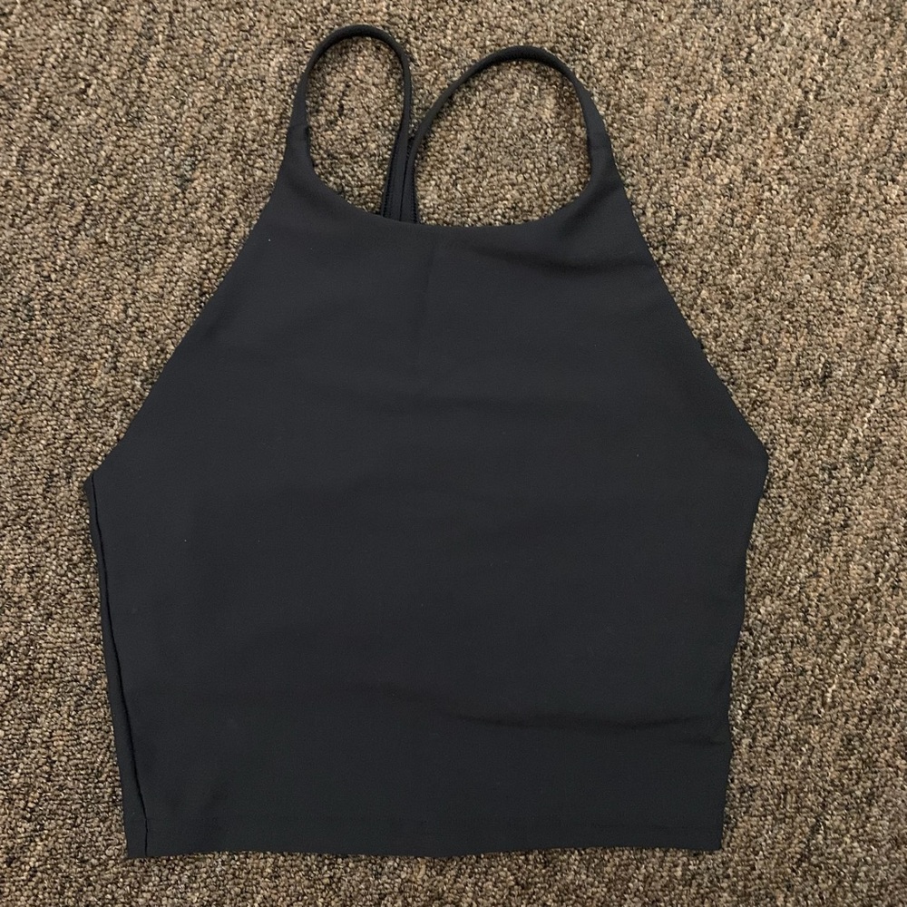 Old Navy Black PowerSoft Longline Sports Bra